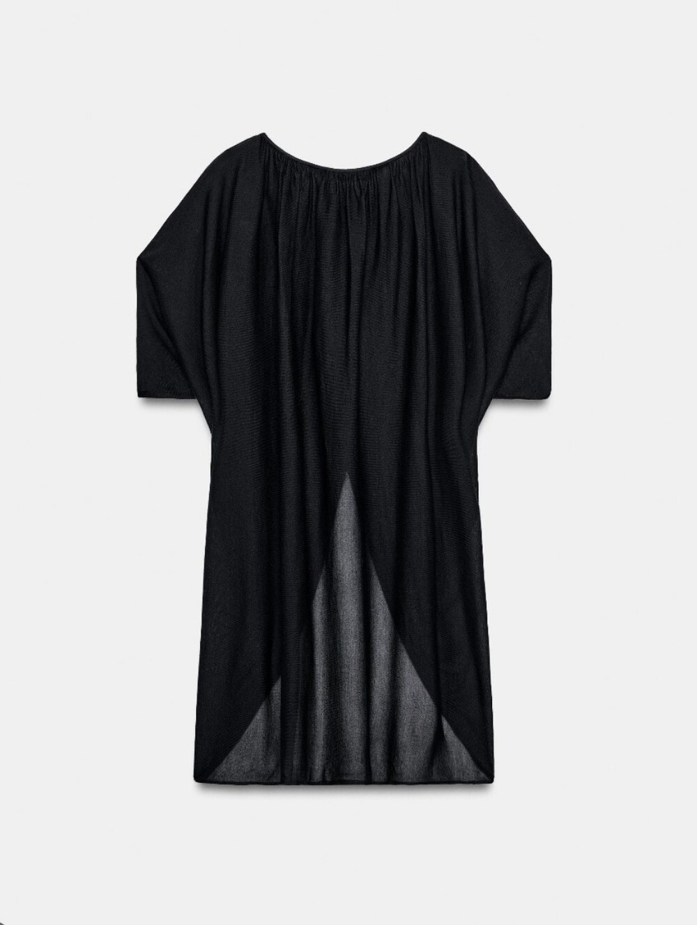 NWT ZARA | Tunic Top Front Split Navy Sz M
